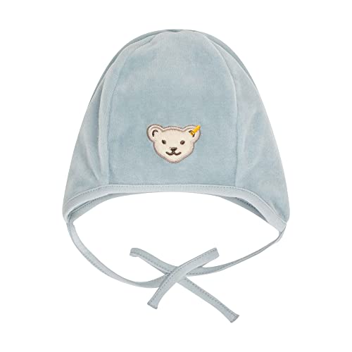 Steiff Unisex Baby Basic Bommel Beanie-Mütze, Celestial Blue, 41