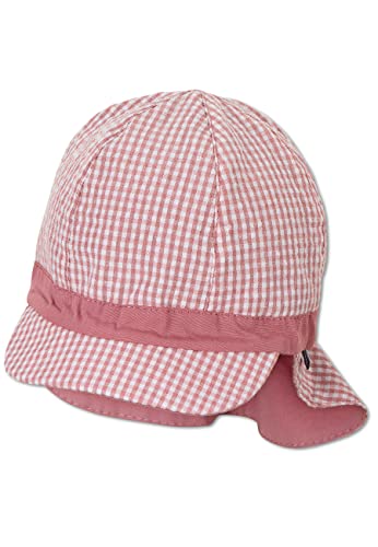 Sterntaler Baby Mädchen Schirmmütze Baby Wende Schirmmütze uni - Schirmmütze Baby, Baby Mützen, Mütze Baby - aus Baumwolle - rosa, 49