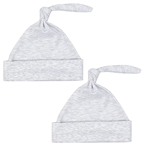 TupTam Baby Erstlingsmütze Knoten Mütze für Jungen Mädchen Neugeborene 2er Pack, Farbe: Farbenmix 6, Größe: 44-48