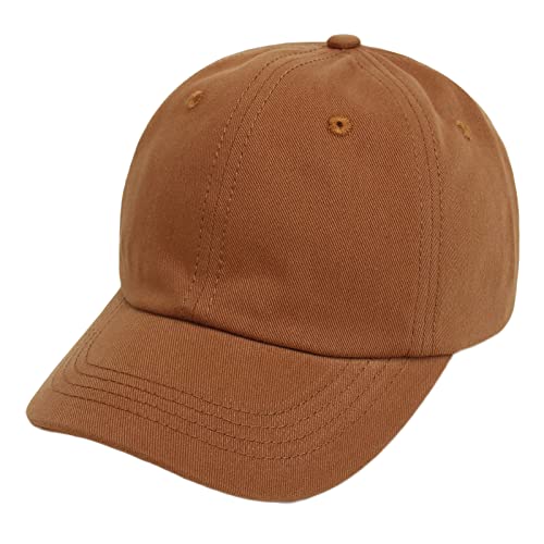 Geagodelia Einfarbig Baseball Cap Kinder Baby Jungen Mädchen Schirmmütze Sommer Sonnenhut UV Schutz Kappe Baby Mütze Frühling Cappy Basecap Baby Trucker Cap Babymütze (Braun, 2-5 Jahre)