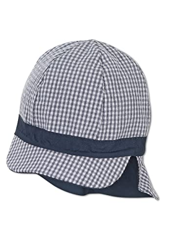 Sterntaler Baby Jungen Schirmmütze Baby Wende Schirmmütze uni - Schirmmütze Baby, Baby Mützen, Mütze Baby - aus Baumwolle - marine, 45