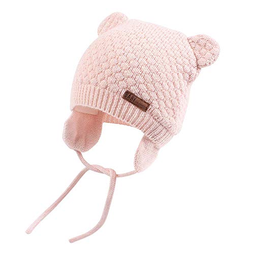 DRESHOW Unisex Baby Mütze Süßer Bär Kleinkind Earflap Beanie Warm für Herbst Wintermütze