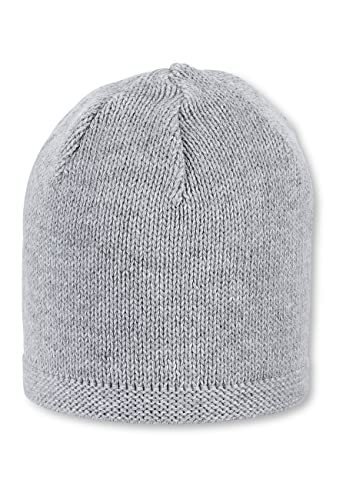 Sterntaler Unisex Baby Strickmütze M tze, Silber mel., 37 EU